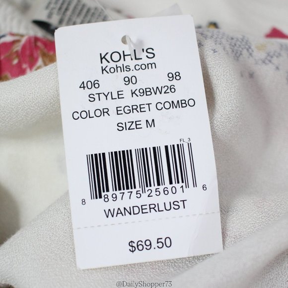 American Rag Women's Wanderlust High-Low Ruffle Flowy Flutter Sleeve Dress - Picture 7 of 7